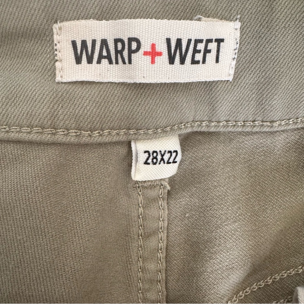 Warp + Weft JFK New York City Capri Sage Green 28x22 Excellent Condition - Picture 4 of 10